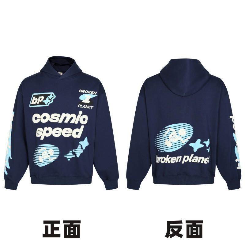 BROKEN PLANET MARKET BPM Couple Hooded Sweatshirt 3D Print Fleece Lined Casual Streetwear Women