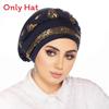 Casual Polyester Knit Headscarf Hat With Embroidered Braid For Autumn Wear