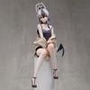 Anime Figure Sitting Girl Figures Full Dress Statue Pvc Model Toys Collection Decoration Dolls Gifts