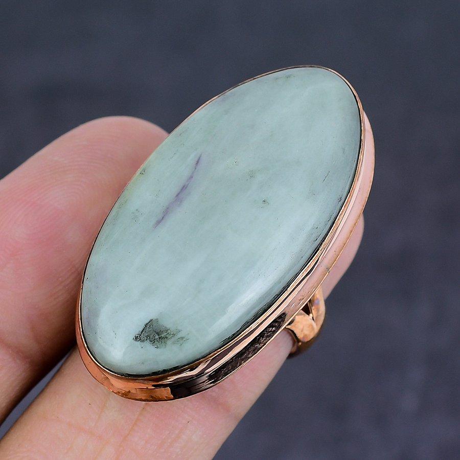 Natural Kammererite Gemstone Handmade Copper Jewelry Ring Size 7 Y4c46