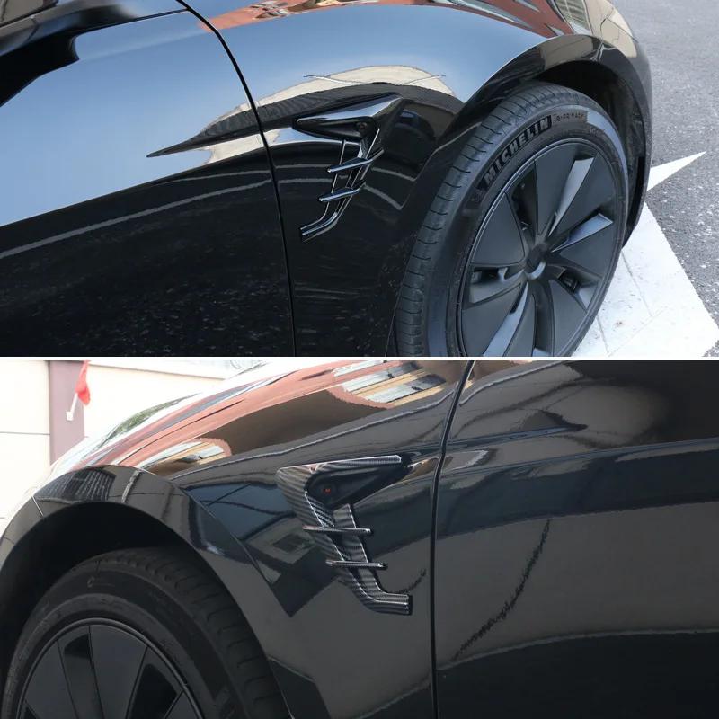 Updated Parts for Tesla Model 3 Highland 2024 Side Camera Protector Cover Thunder New Model3 Decoration Modified Accessories