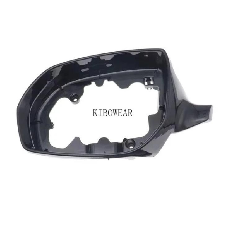 1pc Glossy Side Mirror Frame Holder For Hyundai Grand Santa Fe XL 2017 2018 Without Camera Hole