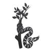 Snake Metal Wall Decor Modern Abstract Wall Art Hanging Decor for Living Room Bedroom Bathroom