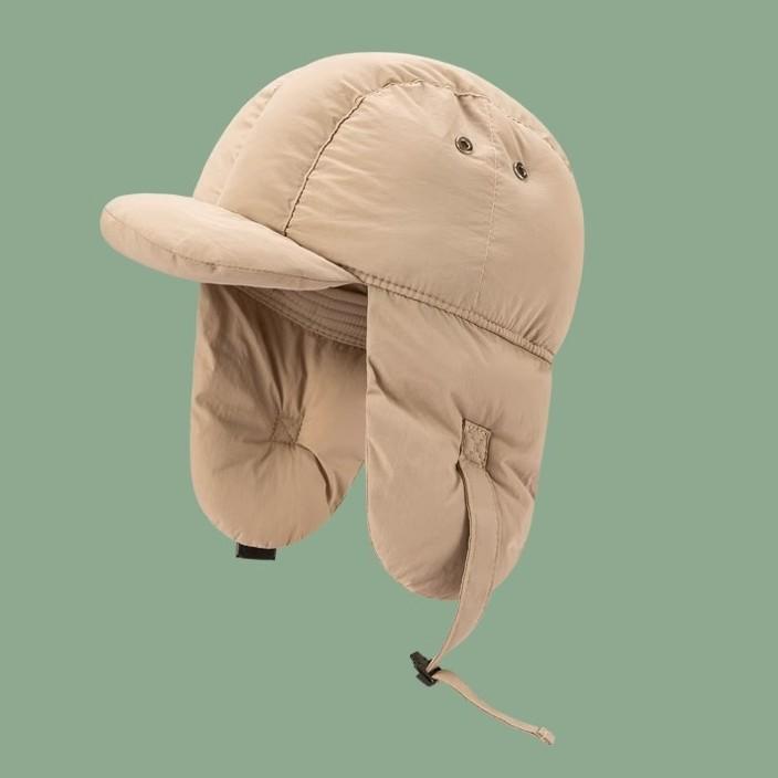 Korean Version of Down Clamp Cotton Lei Feng Hat for Women In Winter Fashion Light Warm Versatile Outdoor Ear Protection Hat for Men