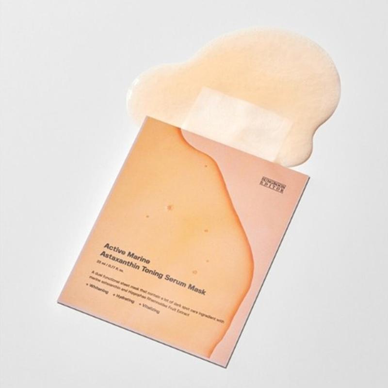 SUNGBOON EDITOR Active Marine Astaxanthin Toning Serum Mask 10 Sheets