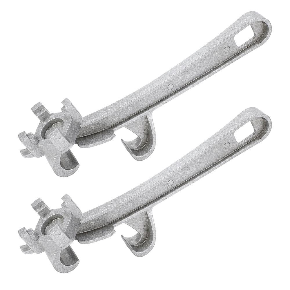 2PCS Aluminum Alloy Pail Opener Tool Silver Lid Remover Tool Multipurpose Bucket Opener Tool  Heavy