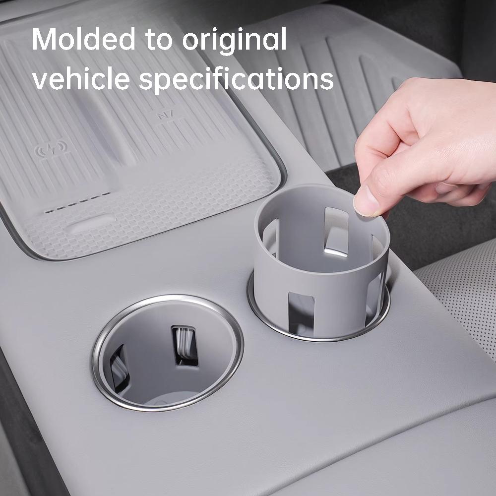 For Nissan N7 Primera Car Center Console Cup Mat Silicone Cup Holder Waterproof Shockproof Interior Modification Accessories