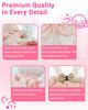 Labubu 15-17cm Doll Clothes, Sakura Pink Jumper Skirt with Elastic Chest, Lace Shoulder Straps, and Ribbon, Cute Interchangeable Outfit for Plush