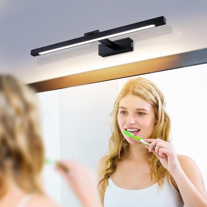 Lampe miroir led - tyhogar - 60cm - 3 températures de couleur - rotatif 270° - ip44