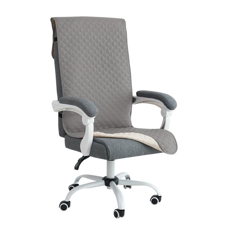 

1PC Office Chair Cover Mat Anti-slip Long Boss Office Chairs Pad with Elastic Strap Swivel Computer Dust Armchair Slipcover