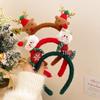 Korean Style Holiday Headwear: Plush Santa Claus & Snowman Hair Clips, Lamb Wool Headband & Antler Accessory
