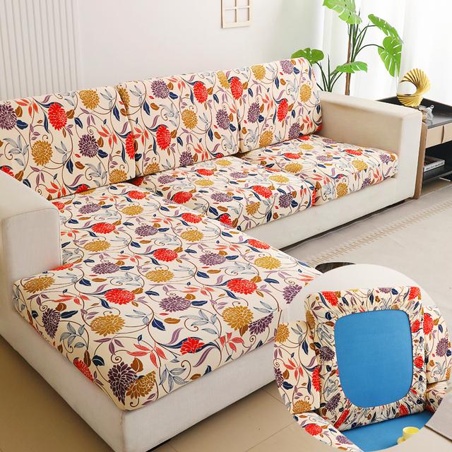 

Новый эластичный чехол для дивана с цветочным принтом, чехол для подушки на спинку, протектор для дивана, чехол для дивана L-образной формы, чехлы Chaselong BACK CUSHION