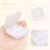 Portable 4 Compartment Plastic Pill Organizer Box with Secure Snap Lid for Travel and Daily Use Medication Storage