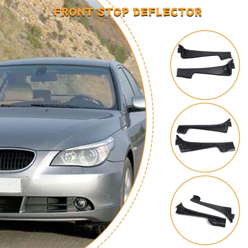 Windshield Wiper Cowl Cover For E60 E61 Wiper Side Trim Cover Water Deflector Cowl Plate Replaces 51717027083