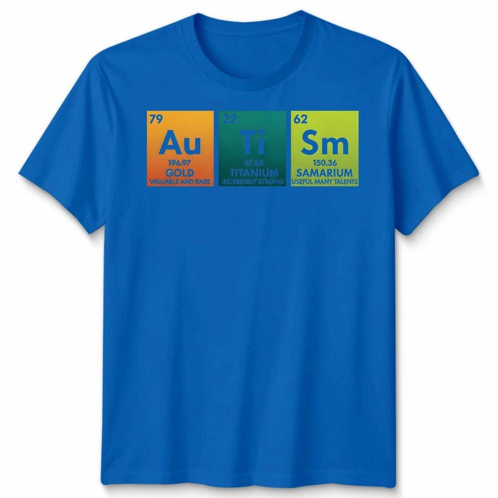 Autismus Bewusstsein Unisex Lustiges Autismus Periodensystem T-Shirt