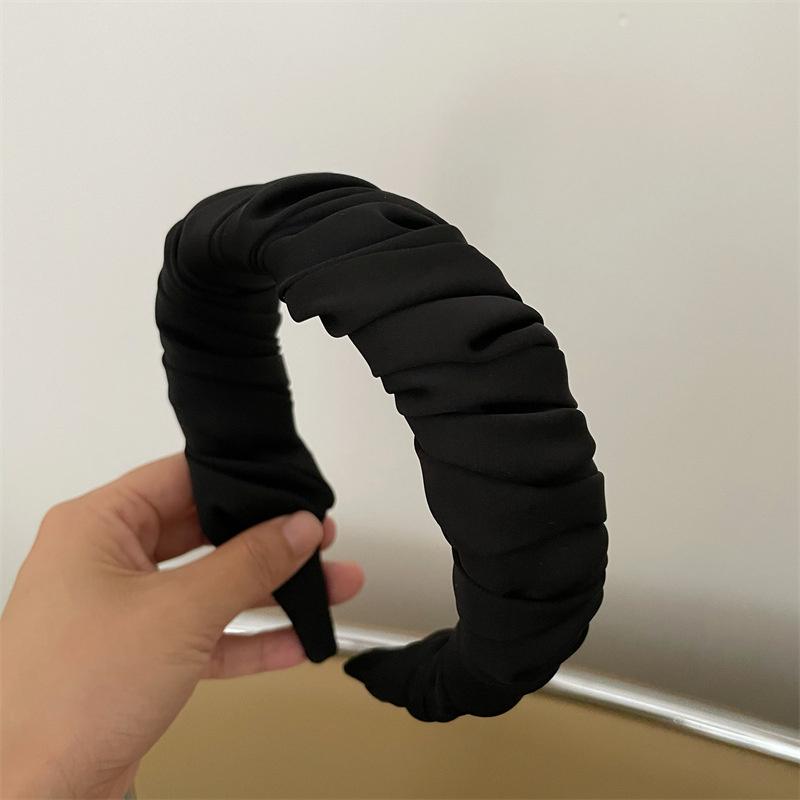 

Потрясающая широкая повязка для волос из искусственной кожи с узлом сверху, клетчатая тканевая повязка на голову для женщин, для шопинга, вечеринки, путешествий, аксессуары для головного убора