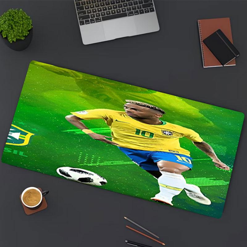 Neymar Jr Druck Mauspads, für Tastaturauflage Laptop PC Matte für Büro Heimgebrauch, Schreibtischdekoration, Perfektes Geburtstagsgeschenk für Gamer