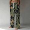 Herren Lockere Lässige Einfarbige Hose Camouflage Muster Gerade Hose