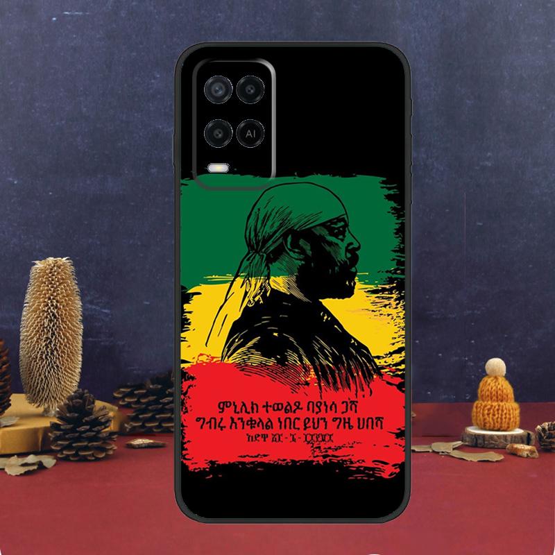 Emperor Menelik II of Ethiopia For OPPO A17 A77 A58 A78 A98 A15 A5 A9 A96 A76 A16 A54 A74 A94 A52 A72 A79 A57S A53S Case