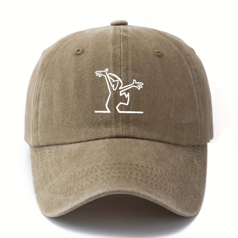 Unisex Fashionable and Versatile Printed Cartoon Character Baseball Cap Outdoor Lightweight Curved Brim Truck Driver Baseball Cap