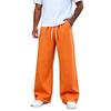 Pantalon de survêtement décontracté à jambe droite de couleur pour homme