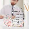 2D Flat Acrylic Plaque for Daughter-in-Law, Thank You Gift, Suitable for wall decoration, porch, room, villa, accents Home, Hallway, or Workplace - Ru