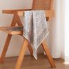 Womens Silk Square Scarf White Paisley Print Versatile Shawl Mom Gift