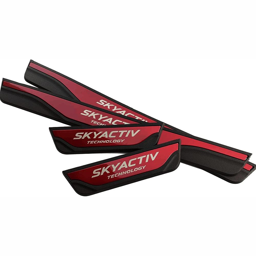 Car Accessories For Mazda CX-5 CX5 2024 Car Door Sill Protector Styling Stickers Auto Pedal Threshold Cover Trim