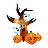 Inflatables Scary Tree with Ghost and Pumpkin Lighted Blow Up Haunted Tree Yard Decor for Home Lawn Garden