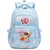 Cute Cartoon Character Print Backpack Girls School Use Large Capacity Nylon Student Bag With Padded Curved Straps
