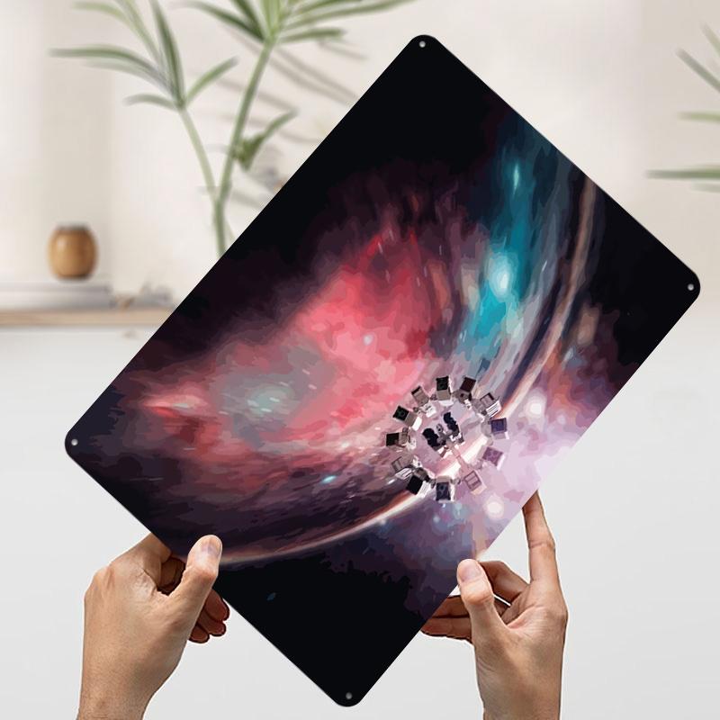 

Interstellar Poster Customized Wall Art Vintage Metal Signs Retro Tin Plaque for Man Cave Bedroom Decoration Room Bathroom Decor 20x30cm（7.8x11.8inch）
