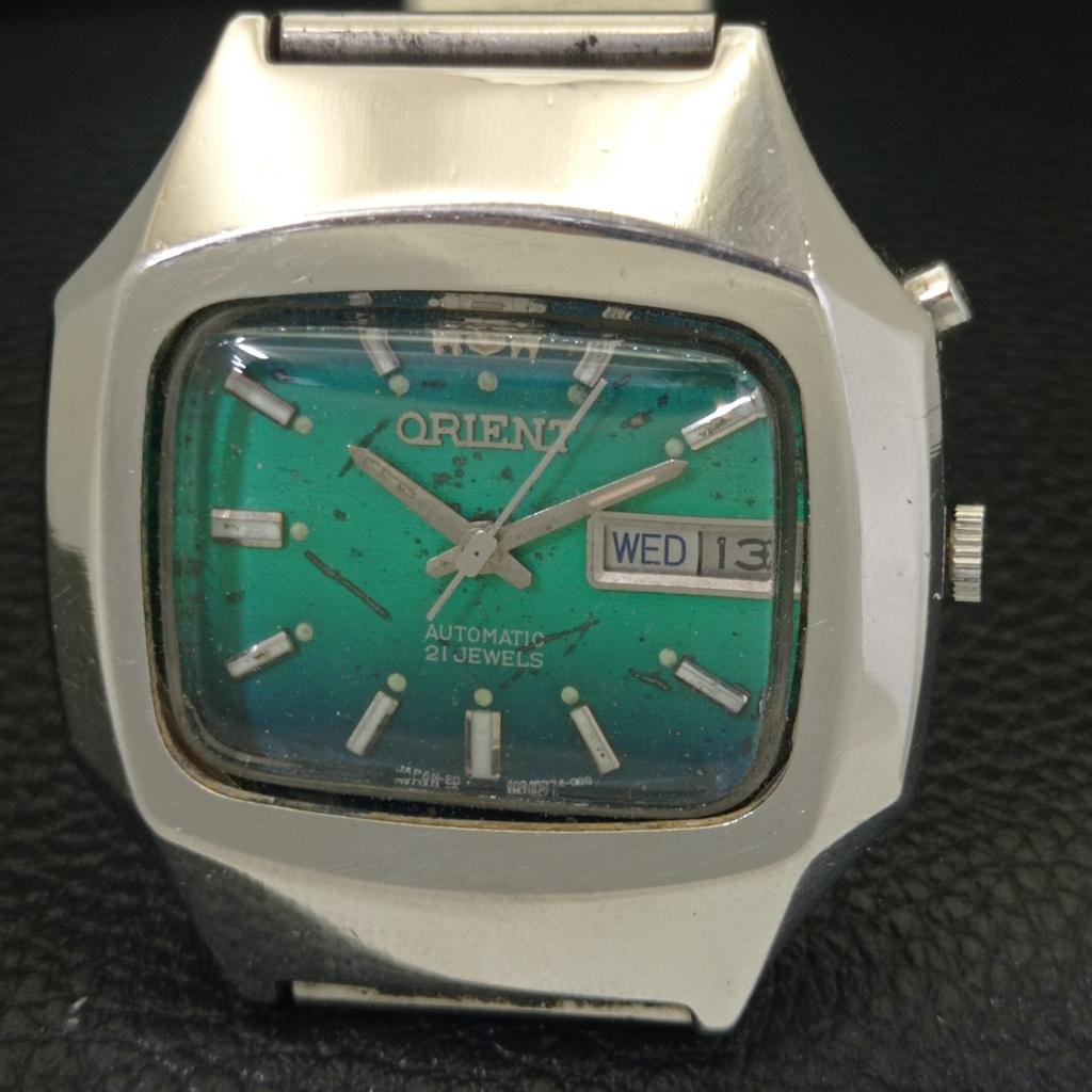 USED VINTAGE ORIENT AUTOMATIC 46961 JAPAN MENS ORIGINAL DIAL WATCH A702265-5 R123-a702265