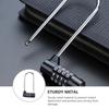 Luggage Code Lock Password Padlock 4 Digit Combination Lock Gym Door Lock Lengthened Shackle Lock