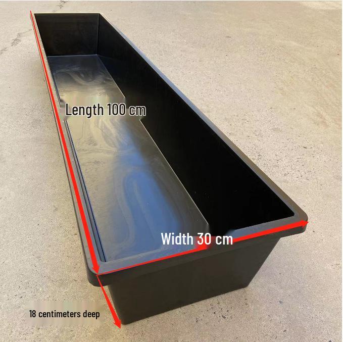 Multi-Purpose Flat-Bottomed Large Capacity Trough for Feeding Livestock, Fish, Turtles, or Planting Vegetables and Flowers