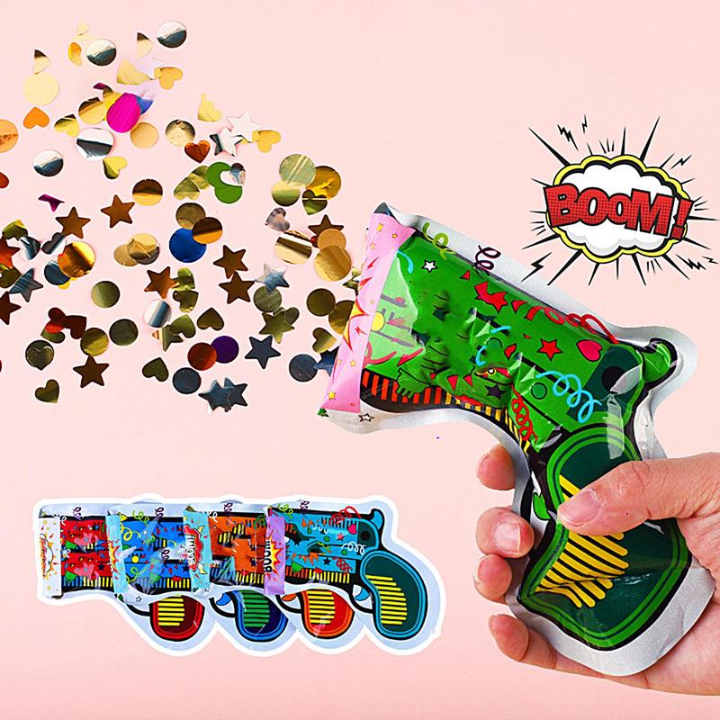 30 шт. Свадебное конфетти Надувной пистолет Ручные конфетти-пушки Пластиковые шары Пушка-фейерверк Для свадьбы/Дня рождения/Выпускного China Mainland