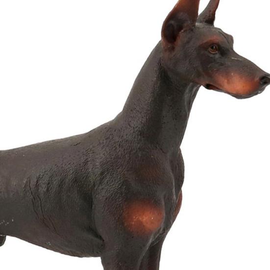 Doberman Pinscher Model Cognitive Ability Burrs-free Smell-less Action Figure Toy Doberman Pinscher for Children