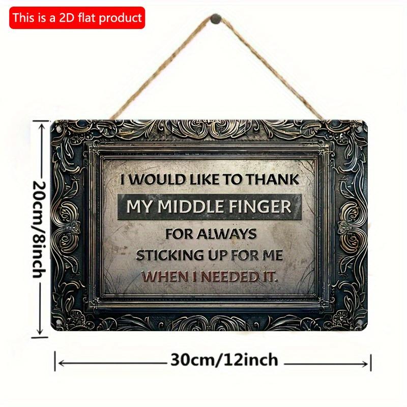 2D Flat Wooden Sign 30*20cm Vintage Wooden Decorative Sign, Funny Vintage Poster for Wall Decor Humor Home Bar Woman Cave Wall Decor