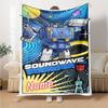 Transformers Fans Customize Text Blanket Cozy Personalized Blanket Ultra-Soft Suitable for Chair Office Office Chair Couch All-Season Use