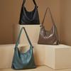 Leather Large Capacity Foreign Trend Fashion Solid Color Casual Commuting Shoulder Tote Bag Women'S Bag