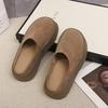 Baotou slippers women's outerwear 2025 autumn and winter new thick-soled heelless lazy one-pedal Muller Birken slippers