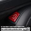 Car Door Lock Button Sticker For Tesla Highland 2025 2025 Car Button Protective Sticker For Model Y 2 K1N0