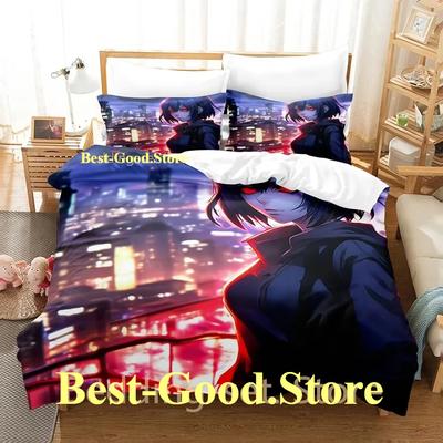 Tokyo Ghoul Touka Kirishima Bedding Set Single Twin Full Queen King Size Bed Set Adult Kid Bedroom Duvetcover Sets Anime Bed