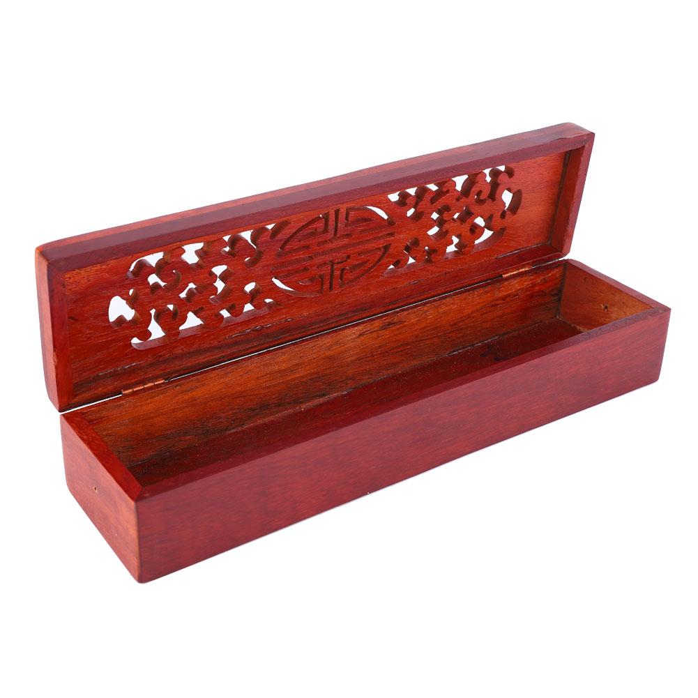 Vietnam Nanmu Chopsticks Box Lying Incense Burner Assorted Hollow Incense Box(#3)