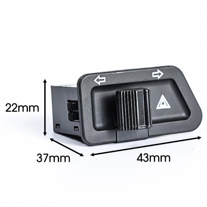 Motorcycle Warning Light Dual Flash Switch Plastic Indicator Light Button Turn Signal Starter Vehicle Modification Accessories