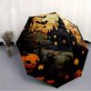 1pc Halloween Haunted Automatic Open/close Umbrella, 8-Rib Sturdy Structure, Portable Travel Umbrella, Parties, Everyday Use, 11132