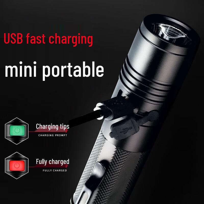 SupFire A5 USB Rechargeable LED Flashlight