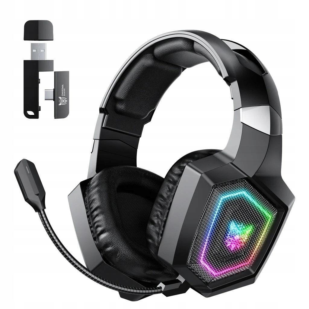 Onikuma Schwarz Gt806 Kabellose Bluetooth 5.4 Gaming Kopfhörer Rgb - Bild 4
