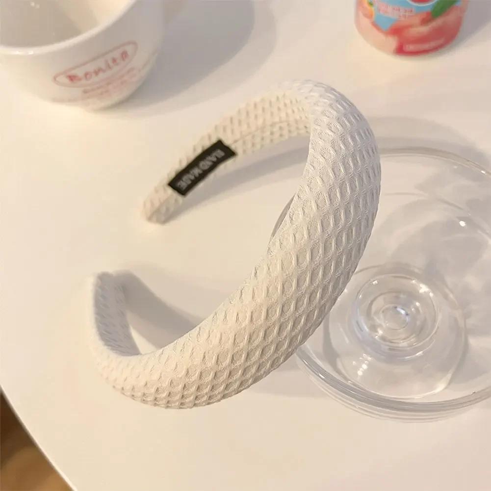 Korean Style Simple Temperament Hair Band for Women Elegant Wide Brimmed Fashion Hair Hoop for Girl Face Wash