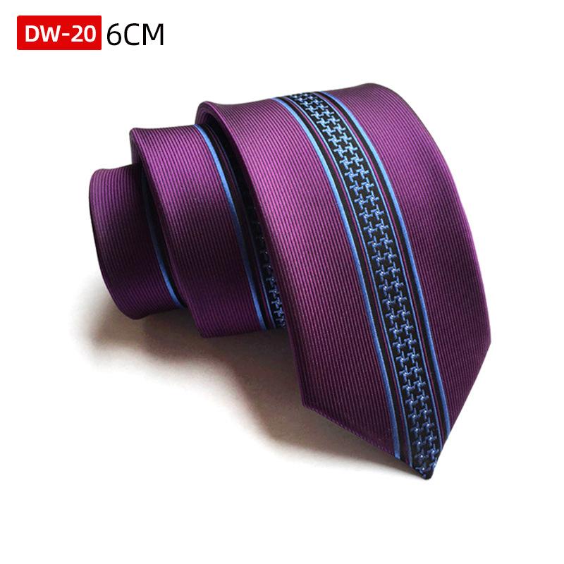 Spersonalizowany Krawat Modowy, Poliestrowy Jedwabny Żakardowy Wąski Krawat Pozycjonujący 6 cm