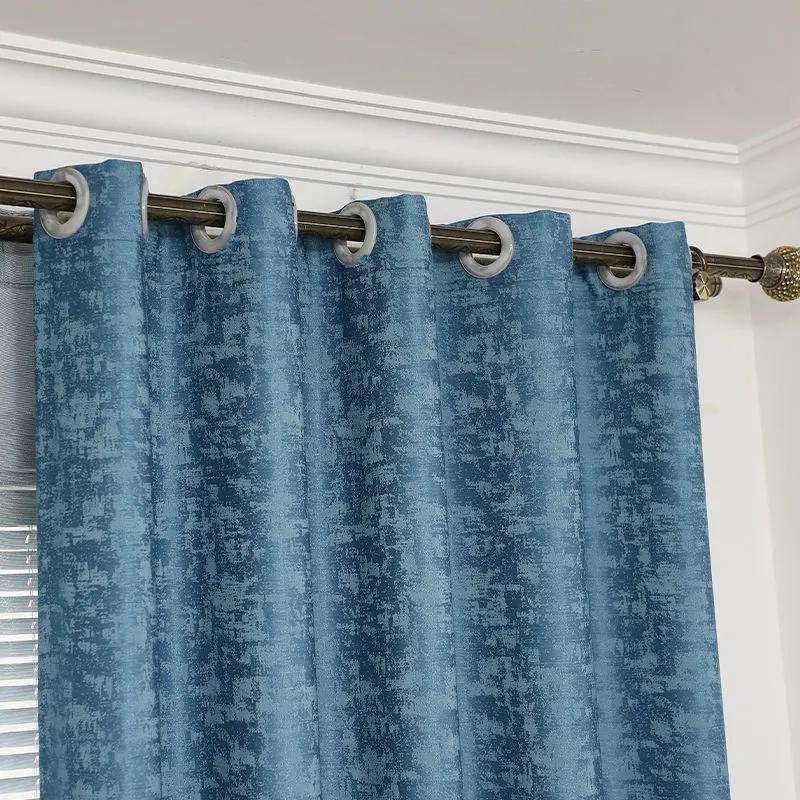 Blackout Curtains Thickened Chenille Living Room Bedroom Insulation Home Curtains Nordic Modern Style Curtains Rod